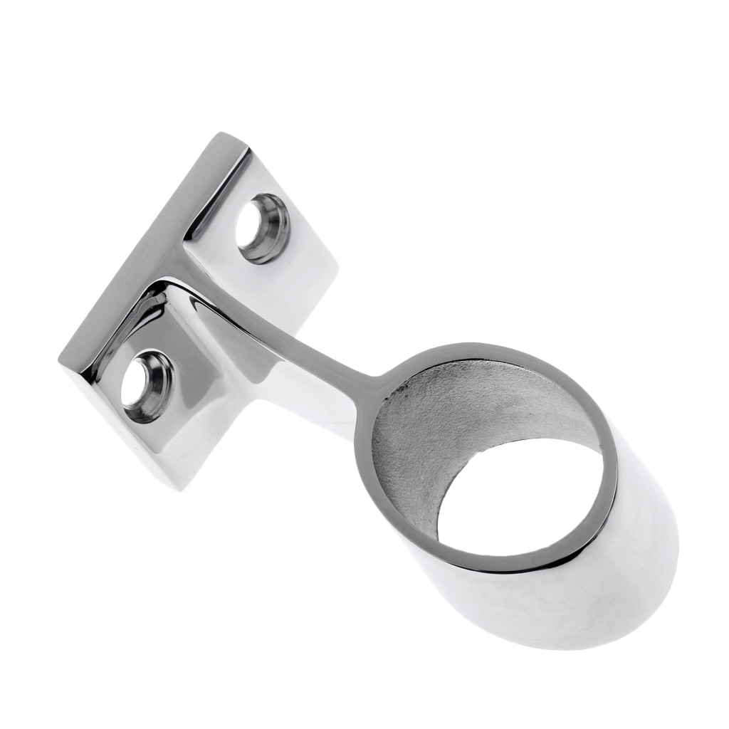 Boat Handrail Fitting Center Stanchion Marine Grade 316 Stainless Steel Corrosion Resistant Durable