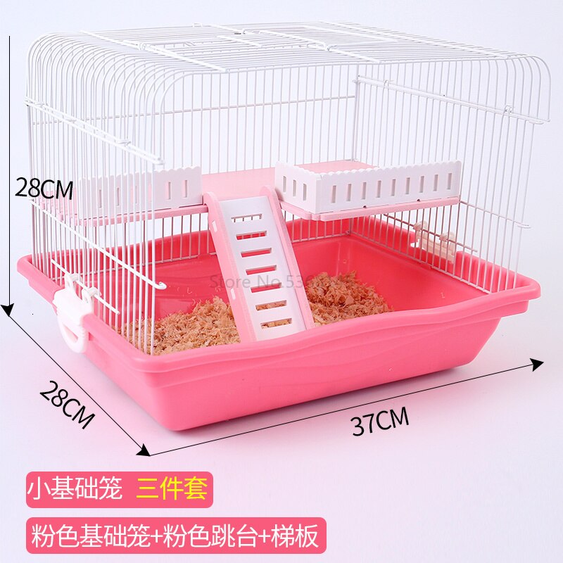 Productos para mascotas, jaula de viaje Universal lavable para hámster, oso dorado para las cuatro estaciones, gran espacio, Villa de Triple capa hecha de madera: Púrpura