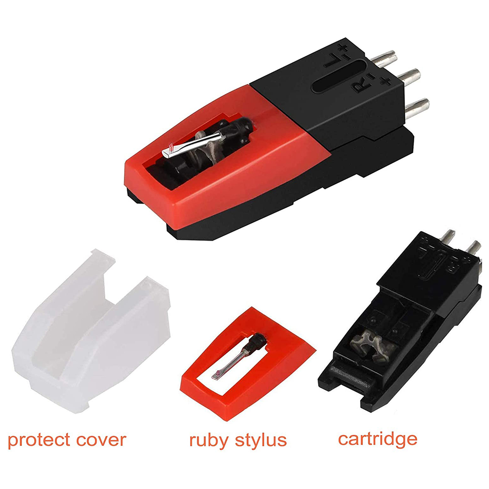 Mrisata 3pc Platenspeler Naald, Platenspeler Naalden Stylus Vervanging voor Crosley, Victrola, Jenson, ION Platenspeler, Platenspeler Naald Draaitafel Stylus Vervanging
