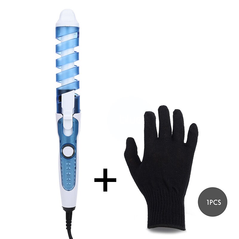 Rizador de pelo con , tenacillas en espiral mágicas, Herramienta de Peinado eléctrica de calentamiento rápido: Set 2