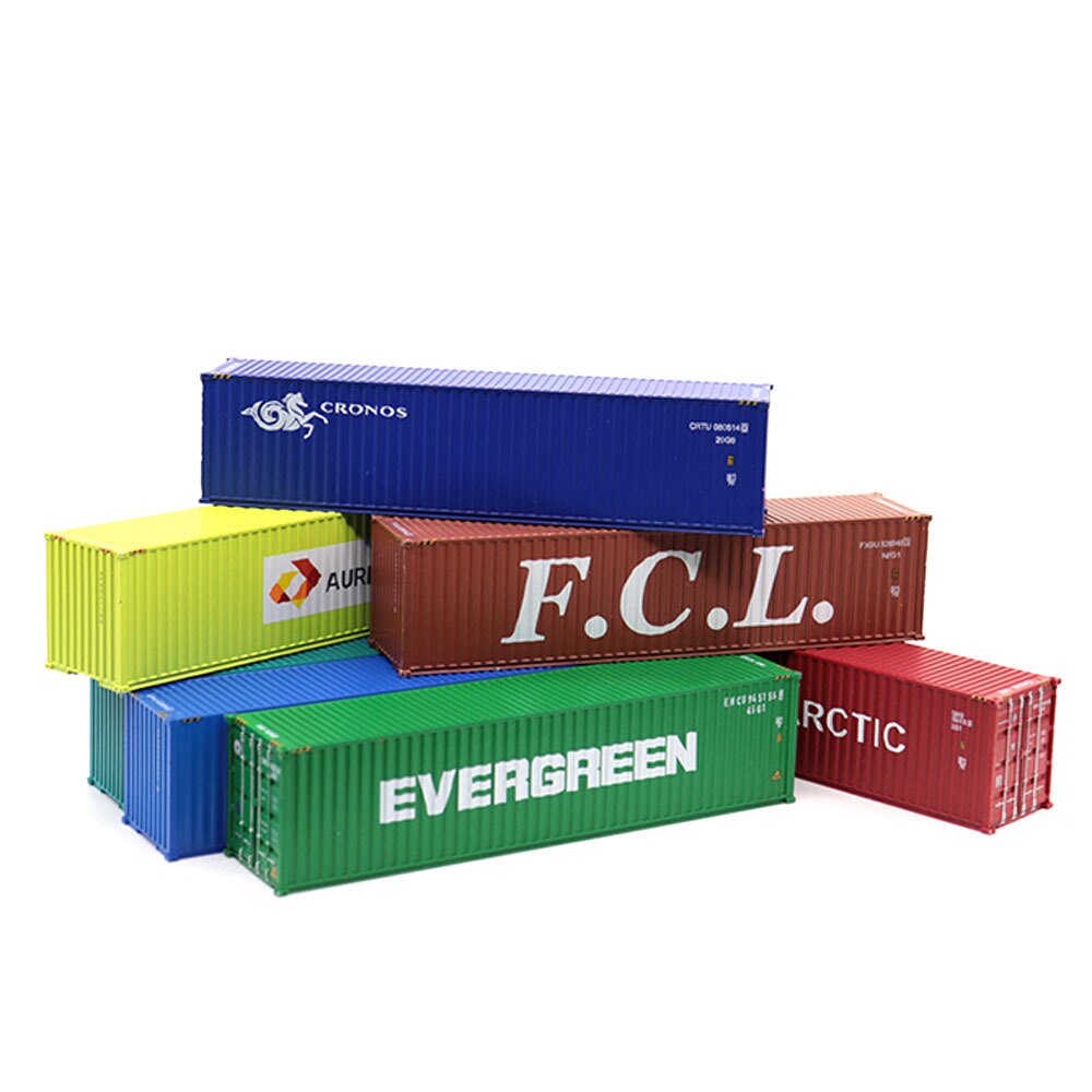 HO Scale Model Train Accessories 40 Feet Freight Container Scale 1: 87 Train Model Railway