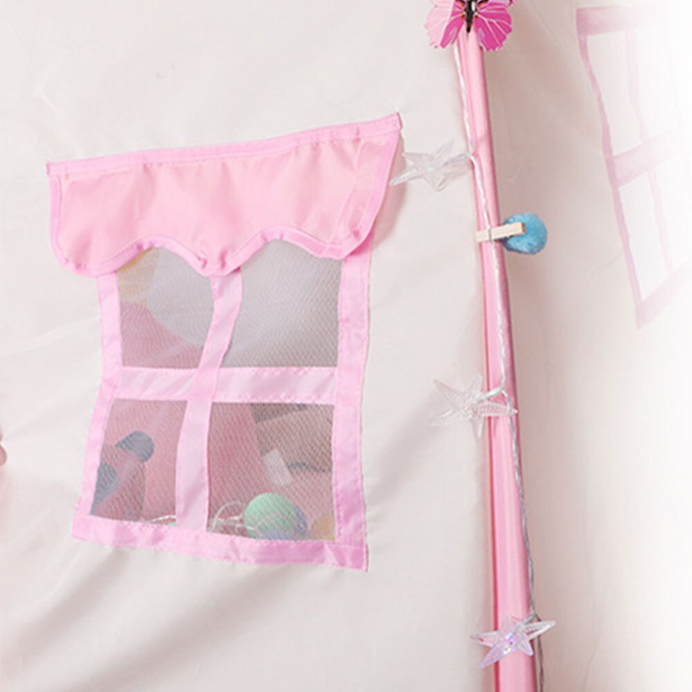 Children Indoor Outdoor Castle Tent Baby Girls Princess Fairy House Flowers Blossoming Girls Portable Gaming Play House