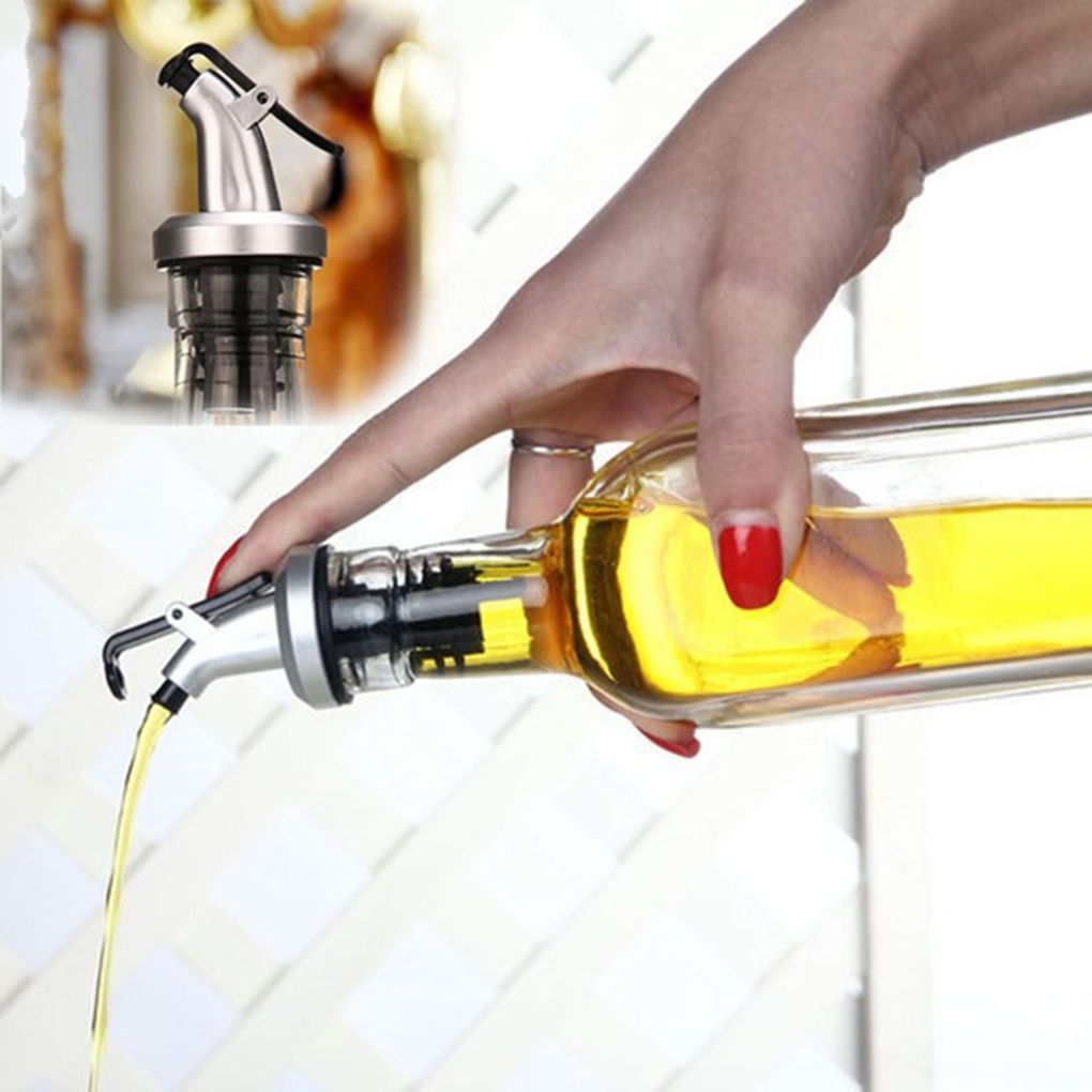 Olivenolie flaske sprøjte tud spiritus dispenser vin hældere flip top prop køkkenredskaber