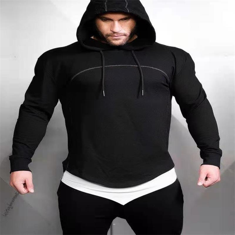 Set Up Sportkleding Mannen Herfst En Winter Hoed T-shirt Trekkoord Kleding Sportkleding Mannen Pak