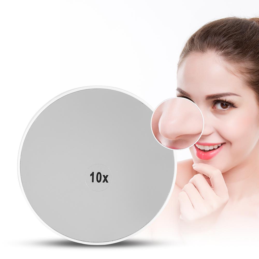 Makeup Mirror 10x Magnification Magnifying Vanity Magnified Mirror With Two Suction Round Mirror Magnification Makeup Tool