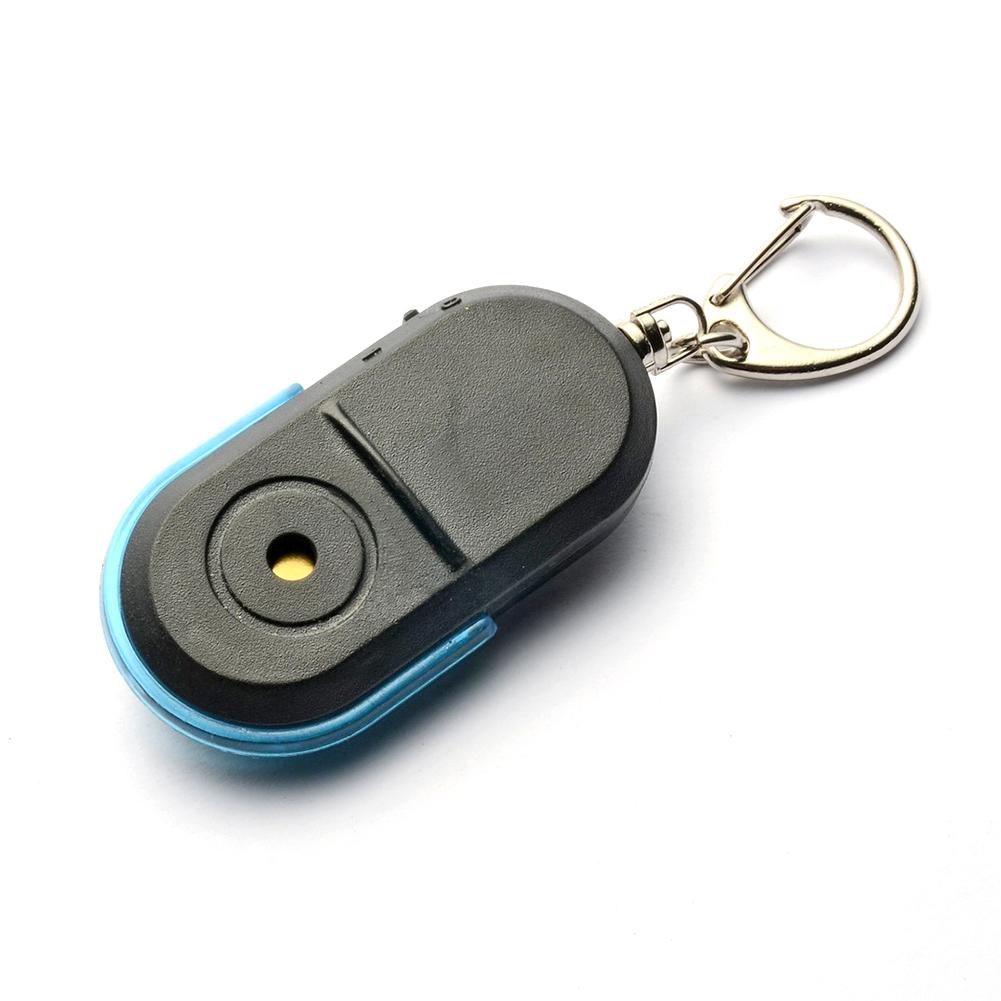 Keychain Finder Anti-Lost Flashlight Keychain Wireless Key Finder Alarm Locator With Sound for Phone Accessories: Blue