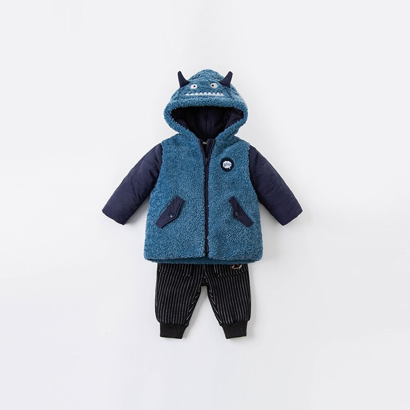 David bella – manteau d'hiver à capuche pour bébés garçons, rembourré, à la , dessin animé, vêtements d'extérieur pour enfants en bas âge, DBX15347