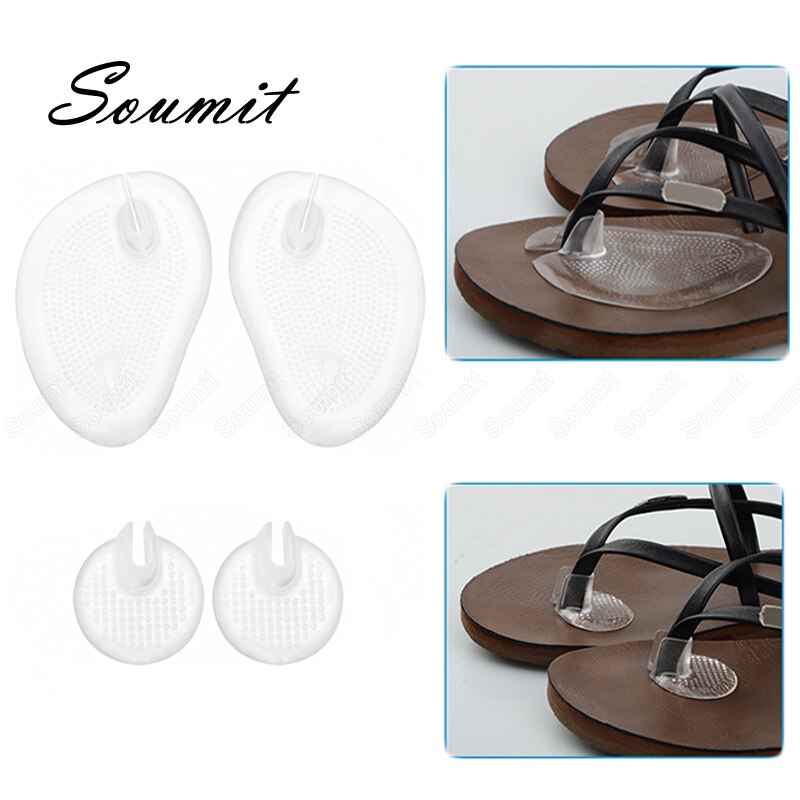 Plantillas de silicona para sandalias, chanclas antideslizantes para insertar zapatos, almohadilla para pie, carpeta, Pegatina autoadhesiva, almohadilla para dedos del pie, Verano