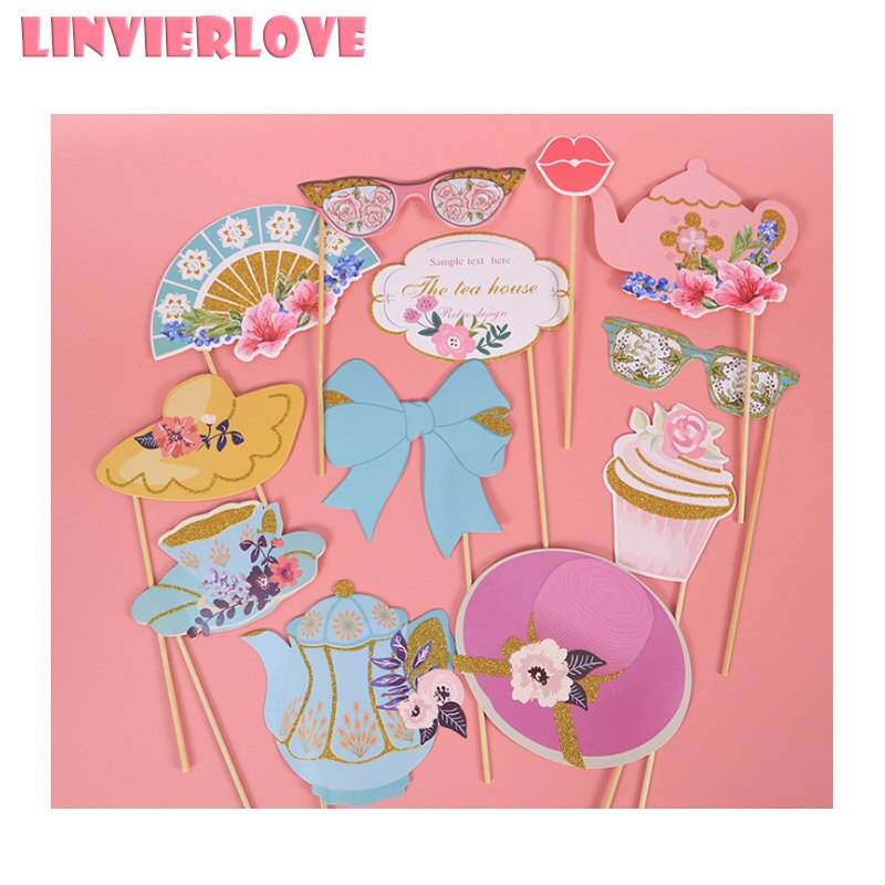 LINVIERLOVE Happy Birthday Photo Booth Props It's Your Day Photobooth Party DIY Decor Bachelorette Accessories Birthday Supplies