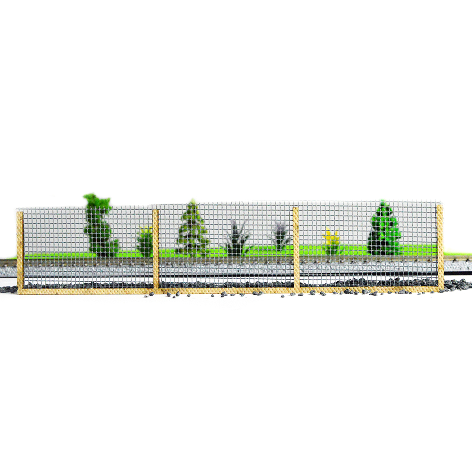 HO 1:87 scale Railroad Railing Train Fence guardrail Building Scenery Sand Table Train Diorama Layout