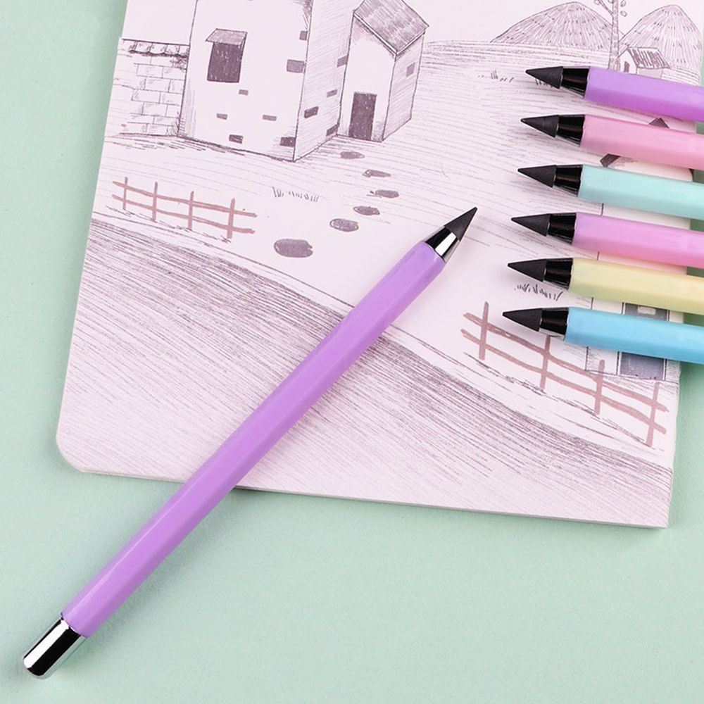 Lápiz eterno de creatividad, sin tinta, escritura ilimitada, respetuoso con el medio ambiente, bolígrafo de firma, papelería de oficina, estudiantes