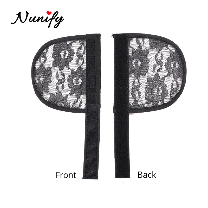 Nunify-coletas negras y Beige para hacer coletas, accesorios para Pontail, Red para el cabello Diy, para hacer coletas, gorros para peluca Afro