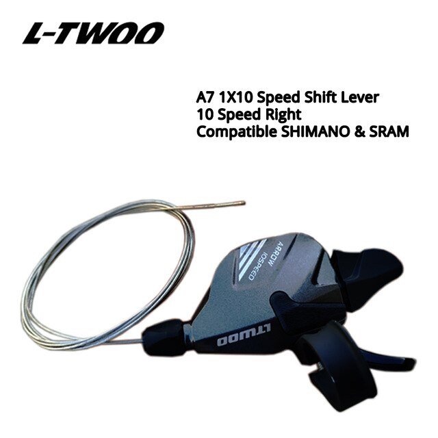 LTWOO-Grupo de cambio de marchas de 10 velocidades, palanca de cambio de 10 s y 10v, interruptores desviadores traseros compatibles con SRAM y SHIMANO, modelo A7 1X10: Shift Lever