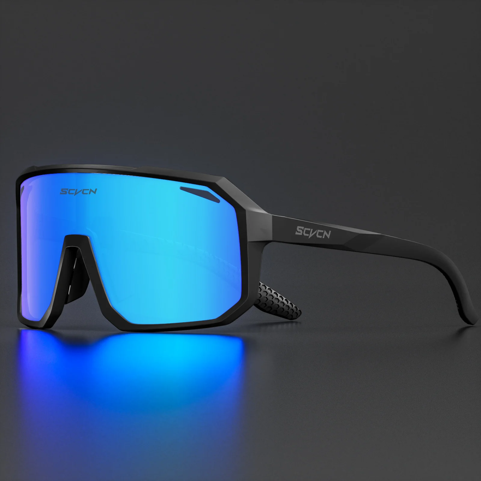 SCVCN-gafas fotocromáticas deportivas para hombre y mujer, lentes de sol para ciclismo con protección UV400, para exteriores, para ciclismo de montaña y senderismo: Castaño