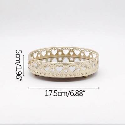 nordisch Luxus Gold Glas Spiegel Ablage Moderne Kunst Metall Snack-fach Ornament Hause Dekoration Zubehör Zimmer Dekor: A S