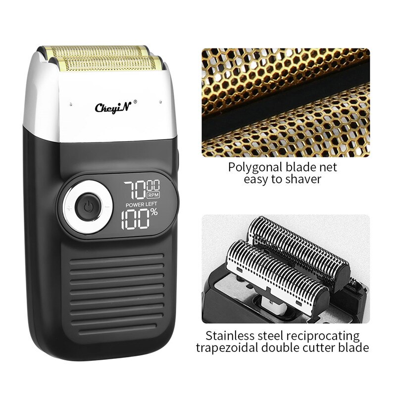 Tondeuse à cheveux professionnelle + tondeuse à cheveux de nez + rasoir électrique rasoir sans fil tondeuse à barbe Rechargeable finition coupe de cheveux Machine