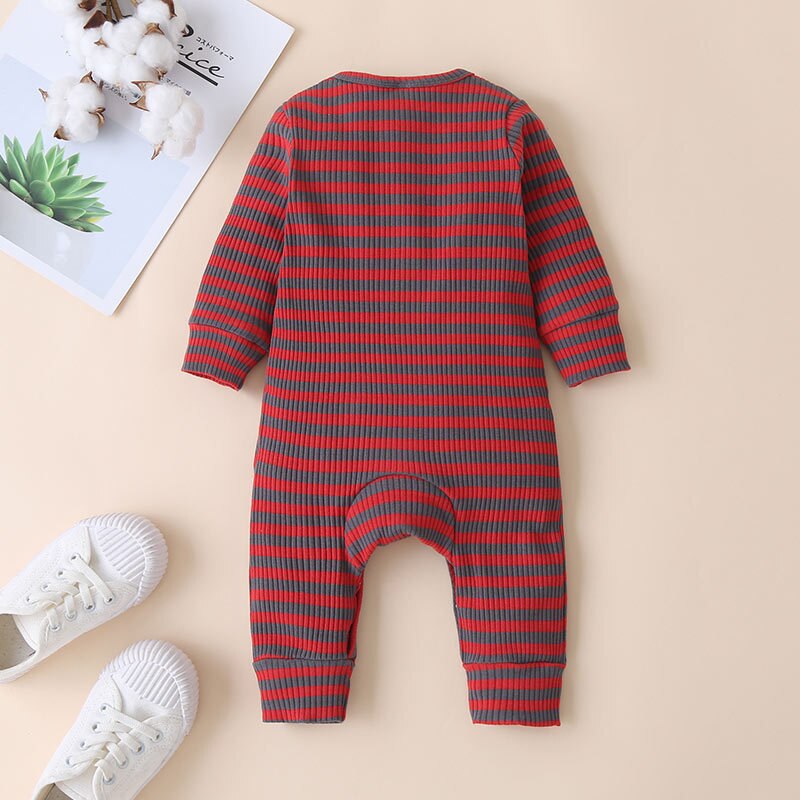 Carter peuter baby jumpsuit babystrepen ga naar buiten voor ontspanning en klimkleding born baby jongen meisje kleding