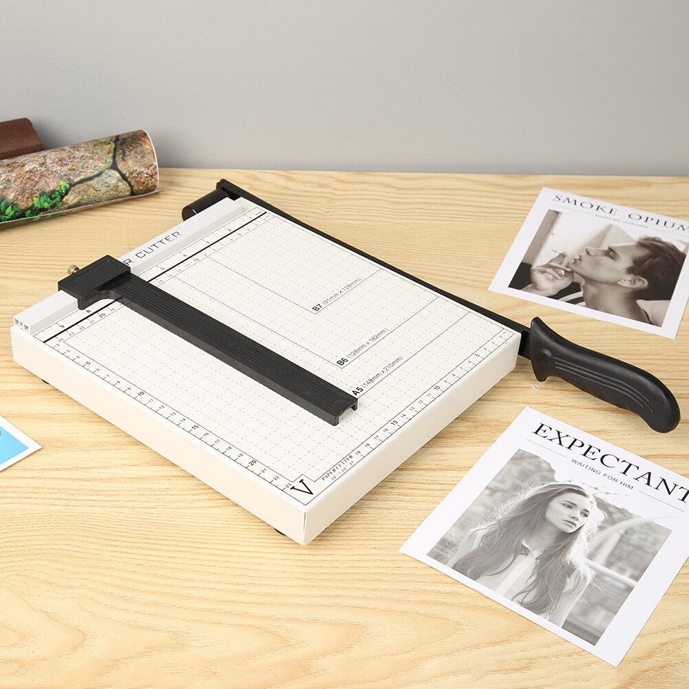 A4/A5/B5 Papier Snijmachine Handmatige Papiersnijder Kantoor Fotopapier Trimmer Machine Rvs Guillotine Kaart cutter