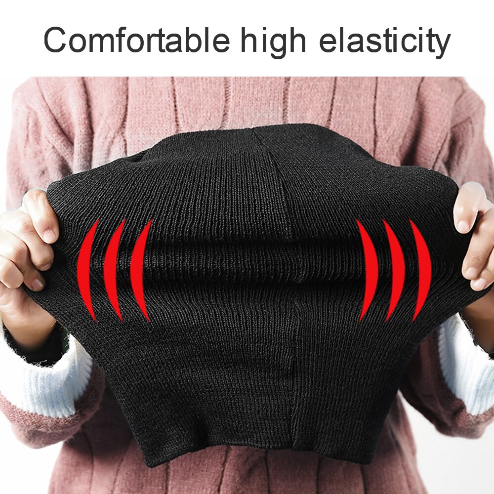 Neutralne wiatroszczelne czapki z dzianiny wiatroszczelne i ciepłe w zimna pogoda wełniany polarny swetry czapki maski narciarskie szyi ciepło osłona twarzy