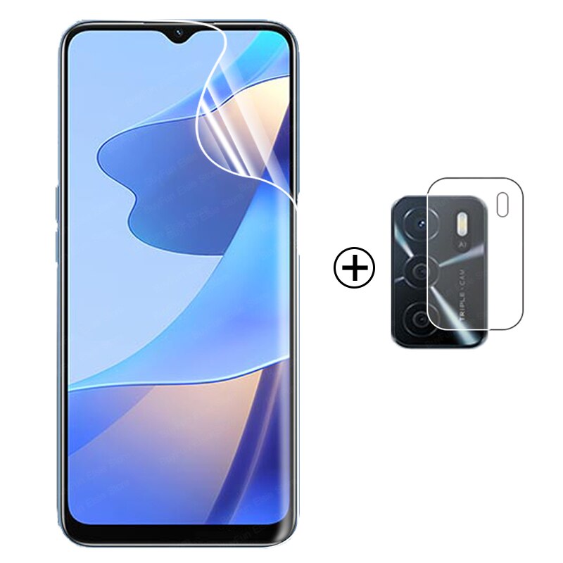 4 In 1 Hydrogel Film Op De Voor Oppo A54s Screen Protector Film Voor Oppo A54s 6.52 &quot;CPH2273 Beschermende veiligheid Film Niet Glas: 1 X front 1 X lens