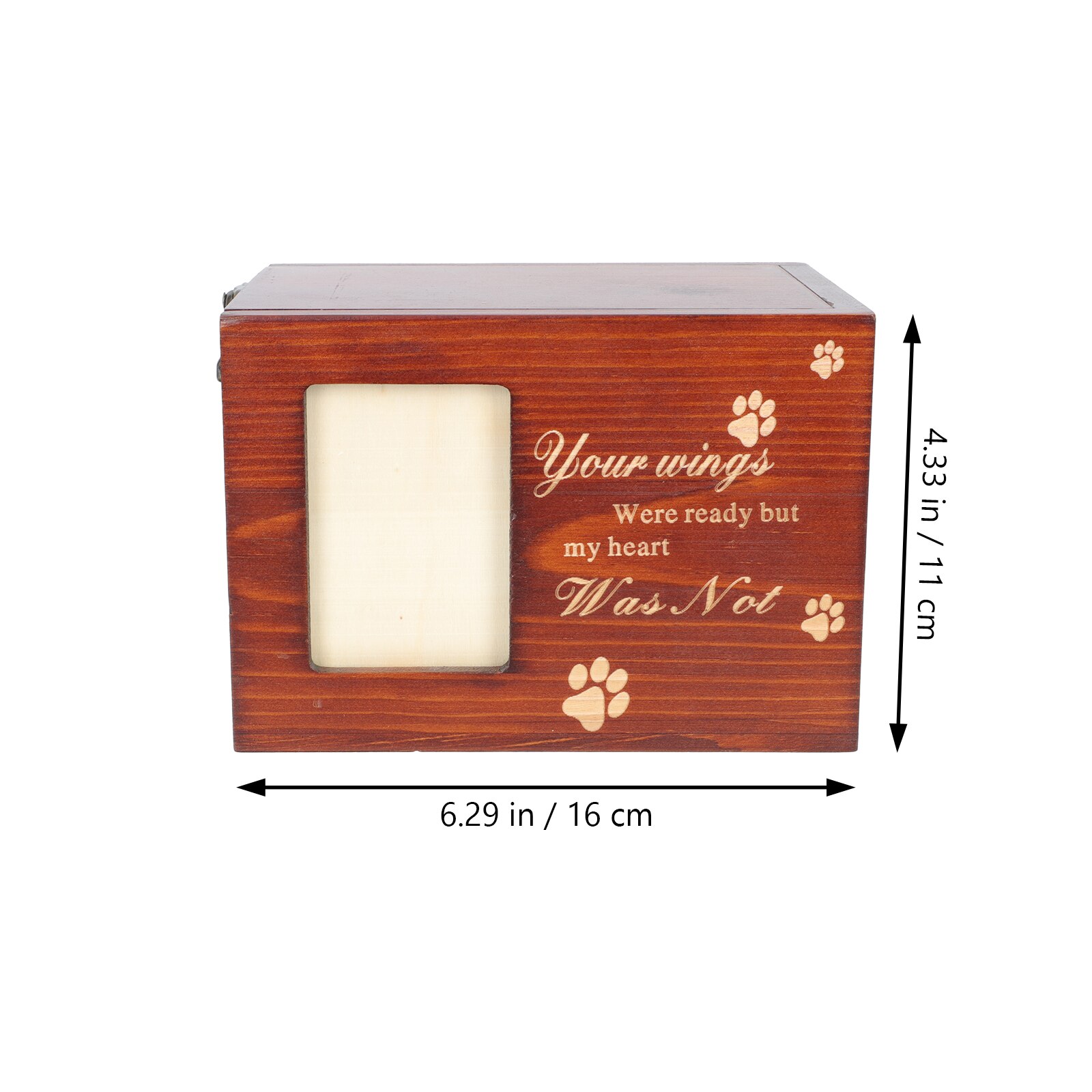 Pet Cinerary Casket Pet Cremation Urn Wood Pet Urn Memorial Box Bone Ash Box