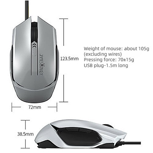 Game Mouse 5 Key For Mechanical Keyboard 3200DPI Wired Mouse Ergonomically Used For Office E-sports Notebook Desktop Computer: upgrade