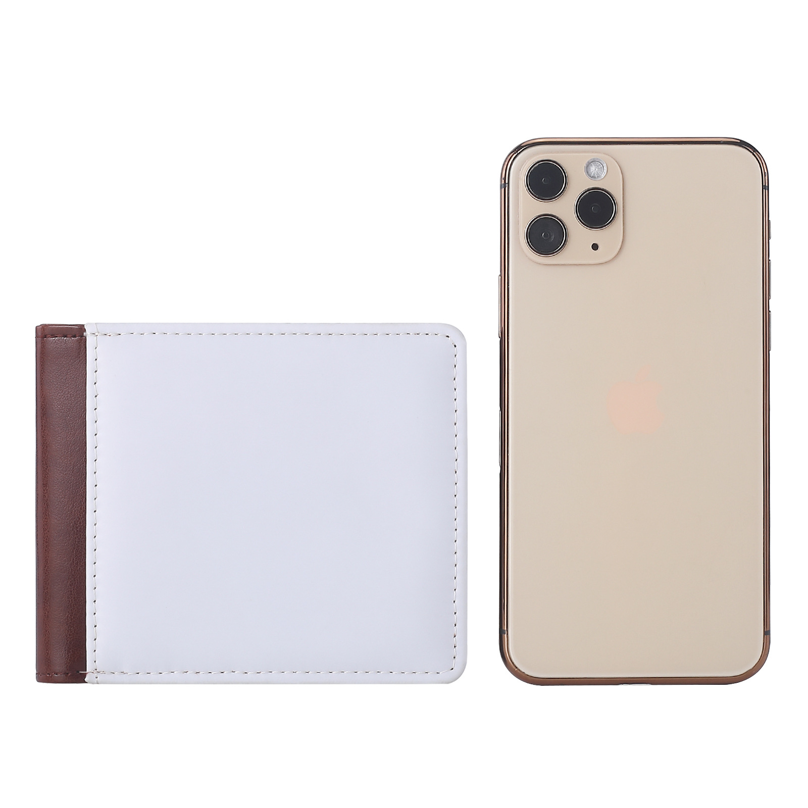 3PCS Bulk Sublimation Blanks Wallet for Men Women One Side Printable PU Wallet with Cards Slots Heat Press Products