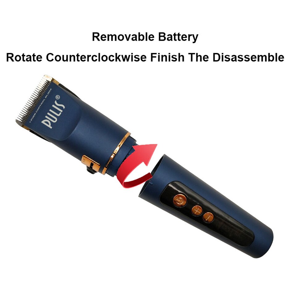 PULIS Professionele Tondeuse 2500 mAh Oplaadbare Tondeuse Mannen Kapsel Machine Keramische Blade Krachtige Motor 4 Limiet Kammen