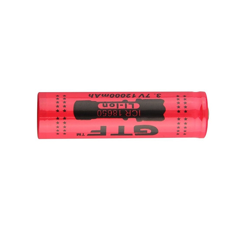 3.7V 12000mah 18650 Battery LED Flashlight Torch Batteries Li-ion Rechargeable Batteries Portable LED powerbank celular