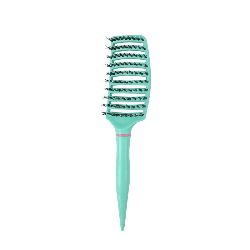 Démêler brosse à cheveux cuir chevelu Massage peigne à cheveux démêlant brosse pour cheveux bouclés brosse démêlant brosse à cheveux femmes hommes Salon: Green
