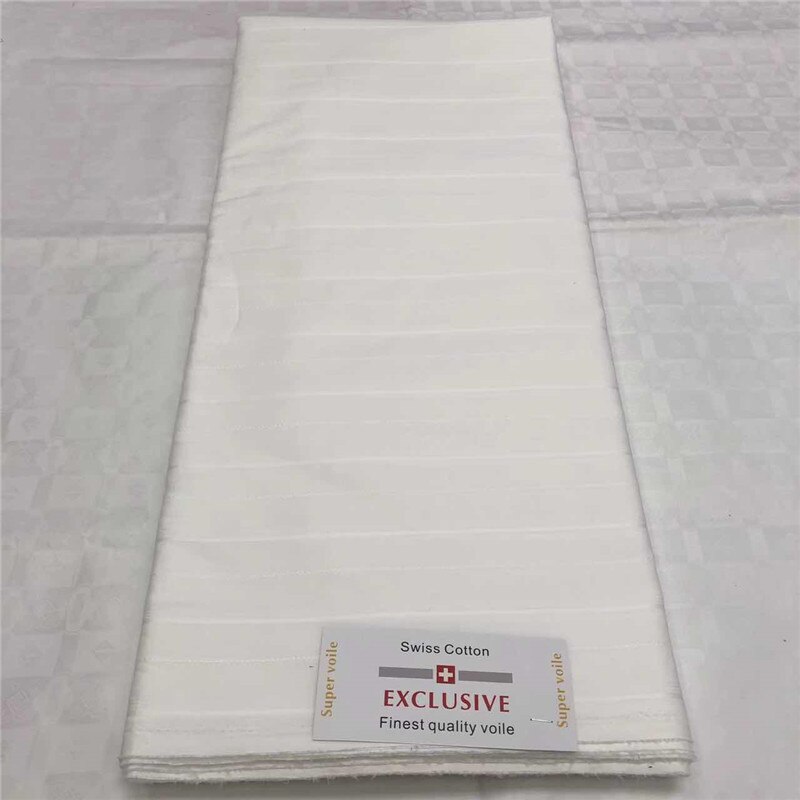 Grey Nigerian Men Fabrics Nigeria Style Atiku 100% Swiss Cotton Fabric 5 yards White African Atiku Lace Material For Man Garment