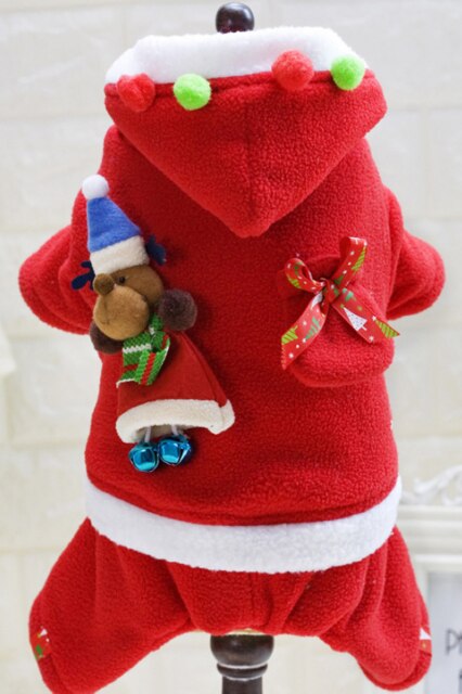 Kerstkleding voor huisdieren, honden, katten, puppy's, hoodies, jassen, wintertrui, hondenoutfits, jassen, kleding voor huisdieren met vier poten, kerstmanpak: B / S