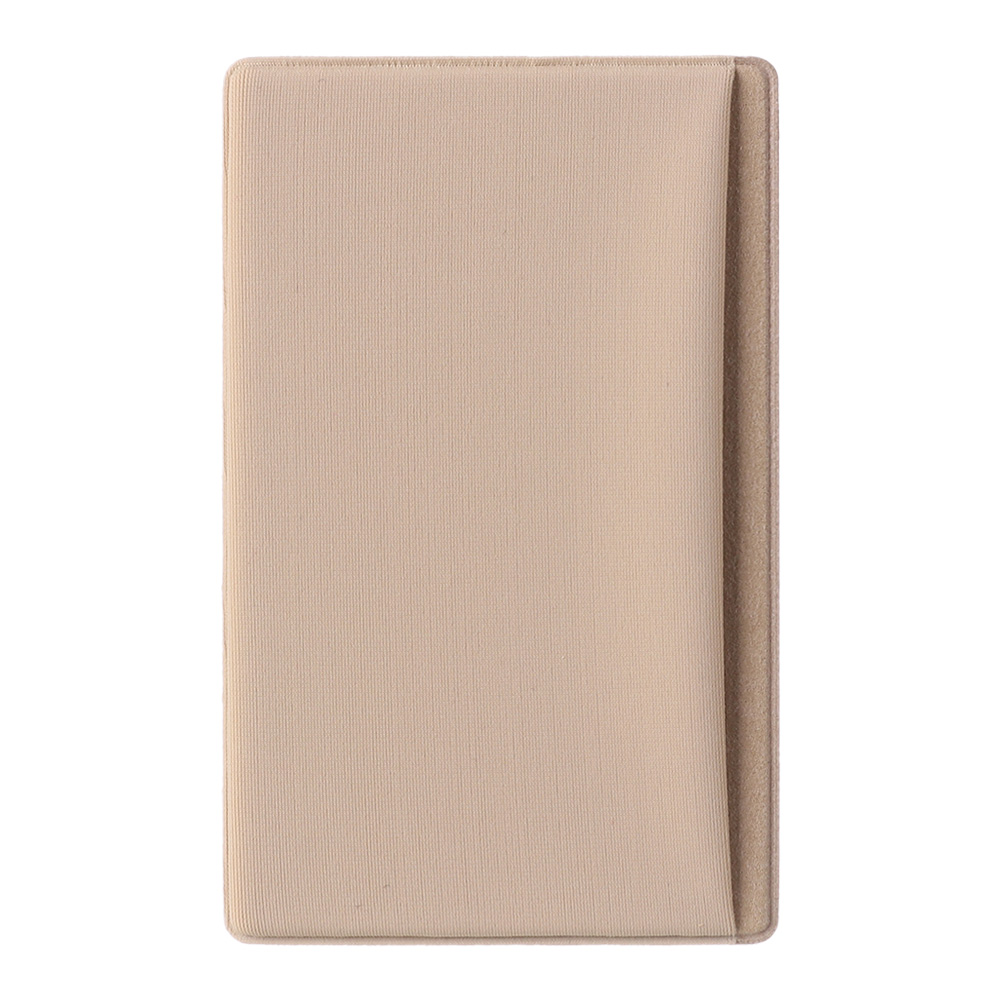 Elástico elástico adhesivo teléfono celular ID titular de la tarjeta de crédito mujeres hombres pegatina bolsillo cartera funda tarjetero para Teléfono Celular: Apricot