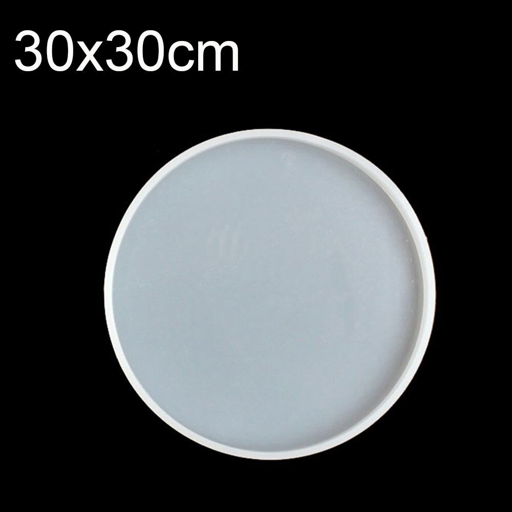 Round Shape Coaster Base Silicone Mold Epoxy Resin Moulds UV DIY Resin Art Craft Home Decoration Handmade Tools: 30x30cm