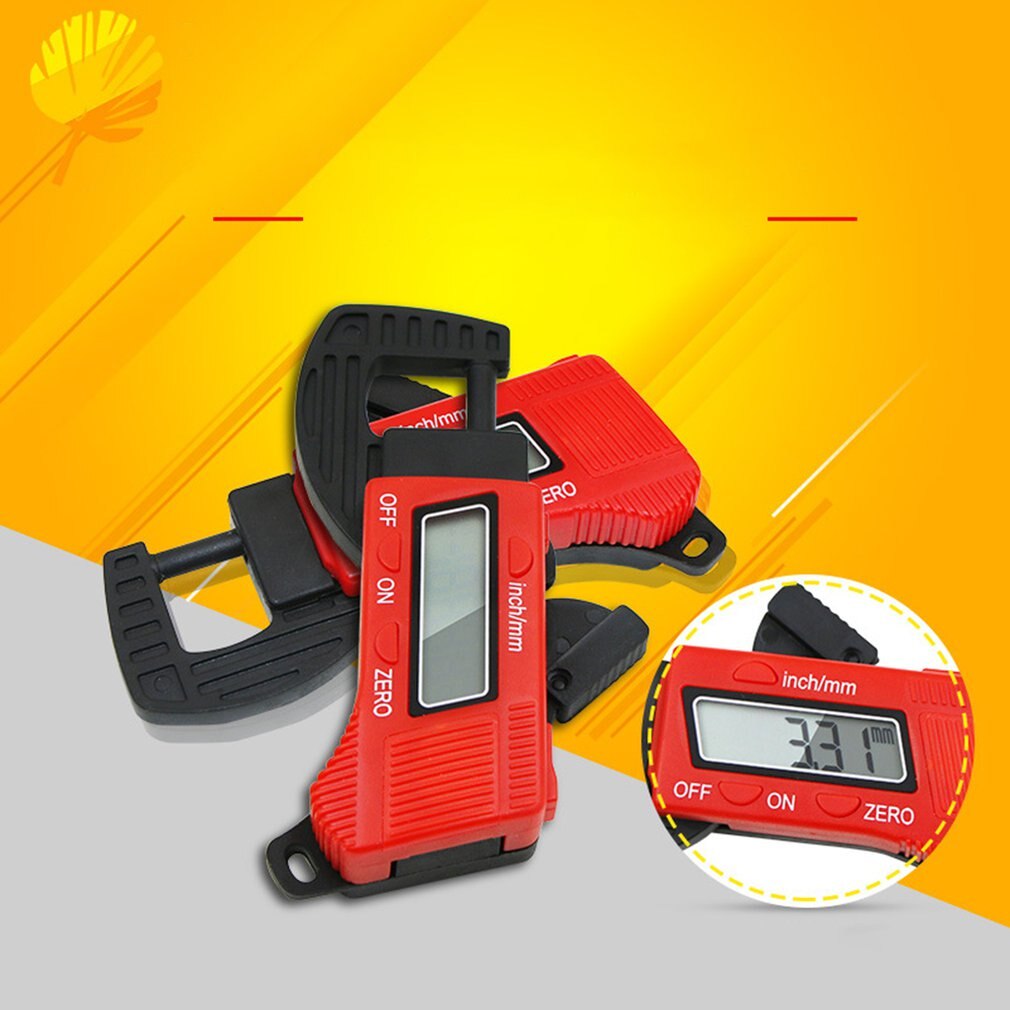 Light Portable Thickness Measuring Instrument Electronic Digital Display Thickness Gauge Width Gauging Tools