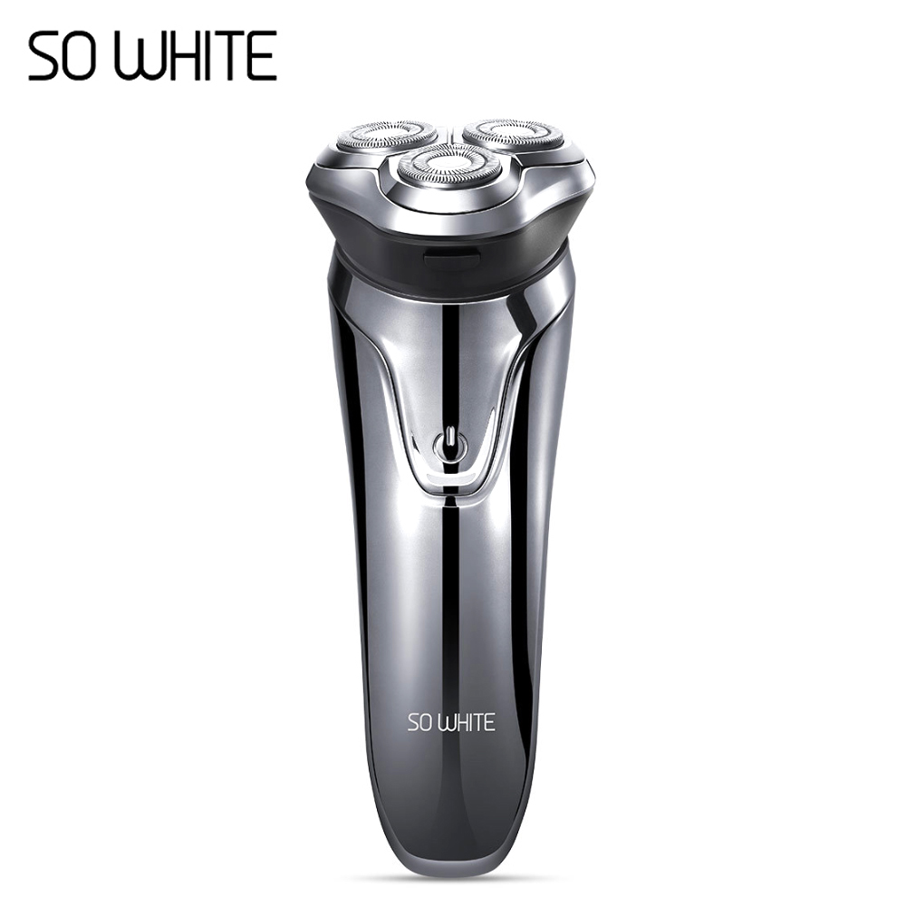 SOOCAS – rasoir électrique Original SO WHITE ES03, 3 têtes, flexible, lavable, propre, USB, Charge rapide, 2 vitesses, rasage manuel