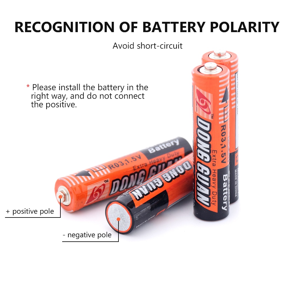 20Pcs 1.5V AAA Battery UM4 R03 AM4 Zinc Carbon Batteries For Flashlight Toys Original 1.5V AAA Carbon Dry Battery UM4 R03 K3A