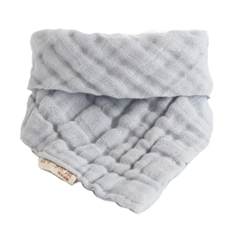 Baby Lätzchen 6 Schichten Blick Junge Mädchen Bandana Spucktuch Baumwolle Baby Schal Neugeborenen Fütterung Speichel Handtuch Dusche: Grau