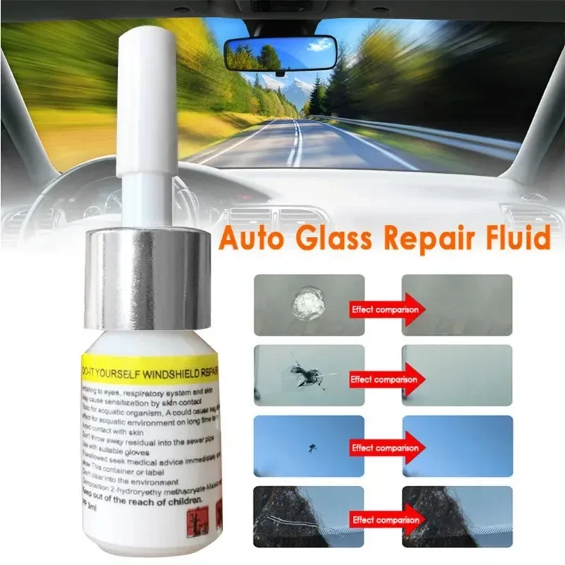 1Set Voorruit Reparatie Agent Auto Glas Kras Repareren Vloeistof Hars Nano Raam Crack Reparatie Agent Venster Scheuren Onderhoud Tools