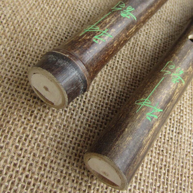 Kinesisk traditionel 6 huller bambusfløjte lodret fløjte klarinet studerende musikinstrument træfarve