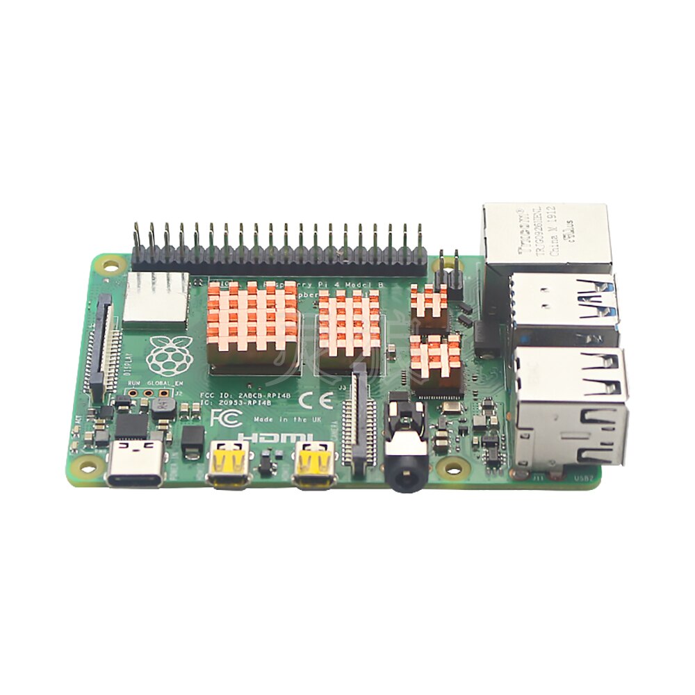 ITINIT-disipador de calor de cobre R43 Raspberry Pi 4 Modelo B, disipador de calor de Metal, CPU RAM, disipación de calor, ventilador de enfriamiento pasivo