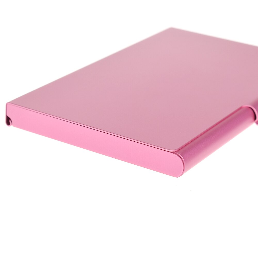 Tarjetero de aleación de aluminio, caja de Metal, billetera para tarjetas de crédito, organizador de escritorio de papelería