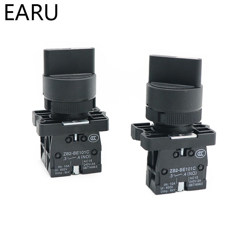 XB2-ED21 XB2-ED25 XB2-ED33 XB2-ED53 2/3 Positie 1NO/1NC 1NO/2NO Vergrendeling Self-Lock Kortstondige Selector Rotary Push knop Schakelaar