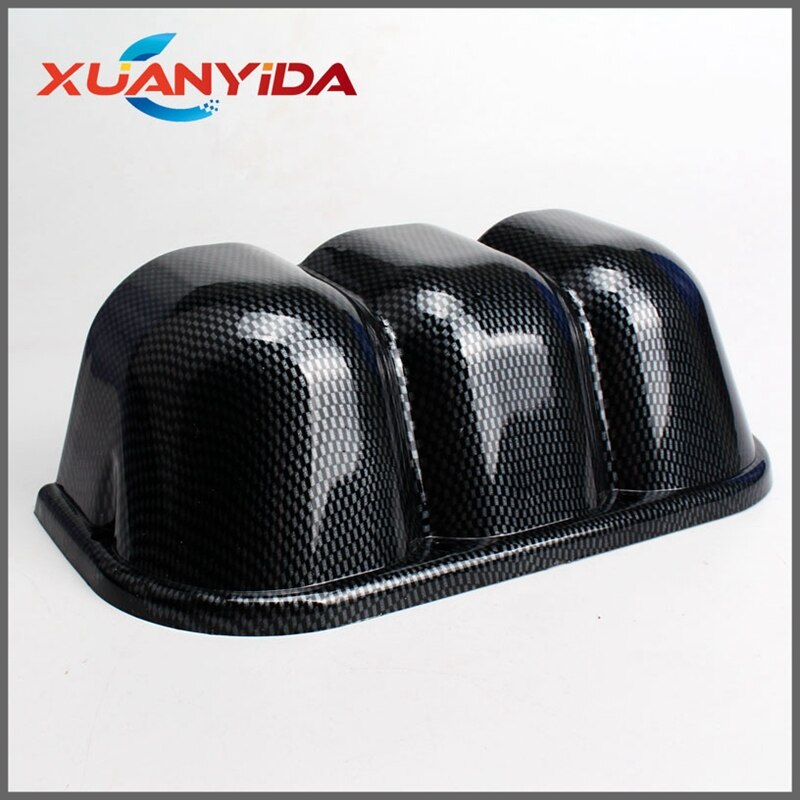 Universal Carbon Fiber 2.5" 60mm Single/Triple Hole Dash Gauge Pod Mount Holder Black Universal Car Styling Automotive Accessori
