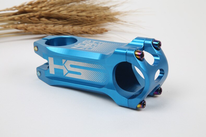 Honsun Stem 31.8*80mm MountainBike Cycling T6 Aluminium Alloy Handlebar Stem CNC Bicycle Stem MTB Cross Country Road Bike: blue