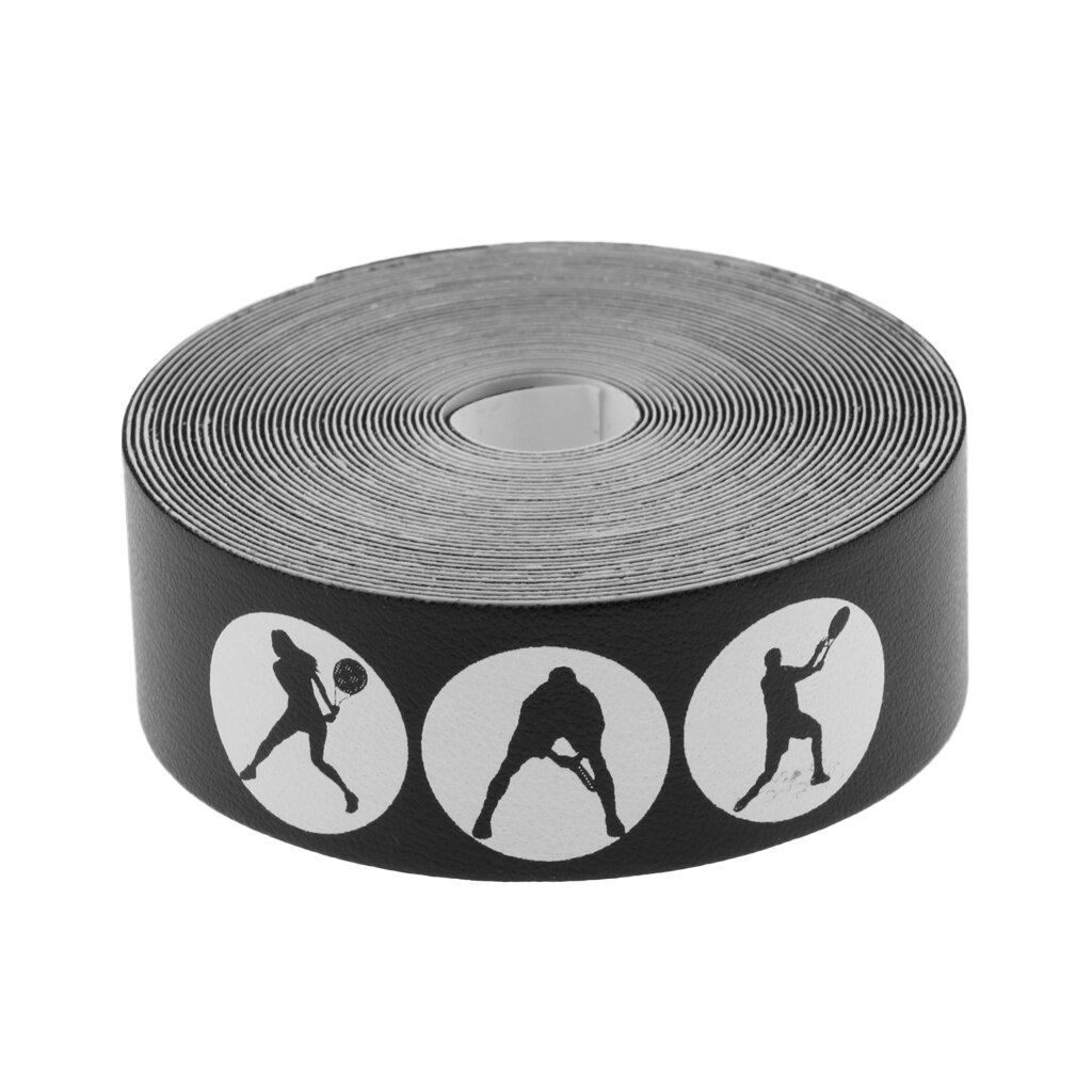 Racquet Guard Tape Tennis Head Protection Durable 16.4 Ft Roll: Black