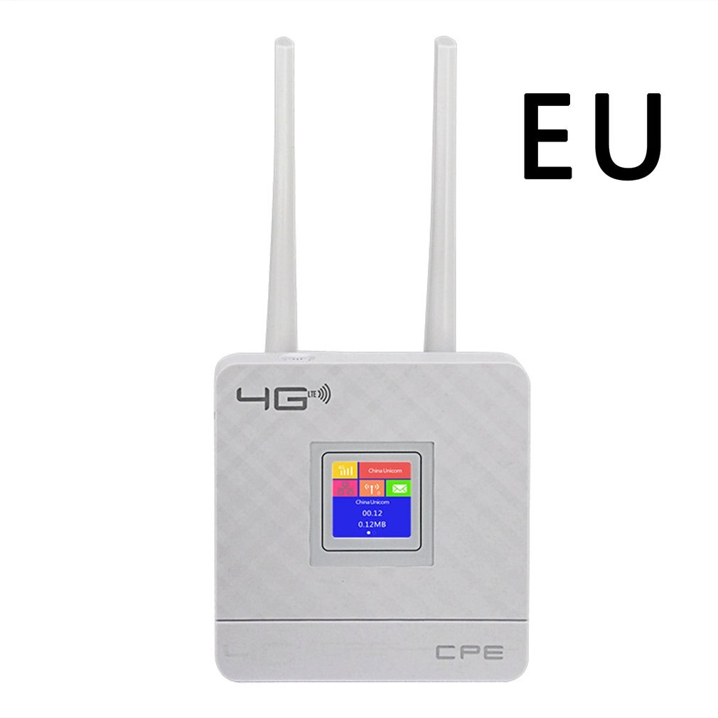 Portable Hotspot Lte Wifi Router Wan/Lan Port Dual External Antennas Unlocked Wireless Cpe Router+ Sim Card Slot