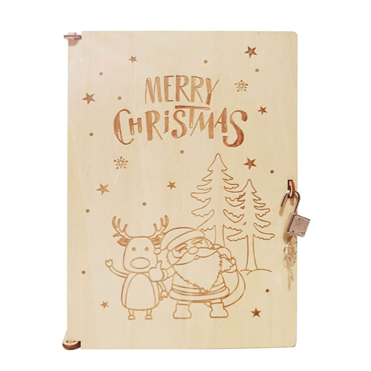 DIY Wooden Advent Calendar Countdown Christmas Party Decor Cabinet Drawers Lockable Chocolate Storage Box Wedding Decoration: Santa Claus