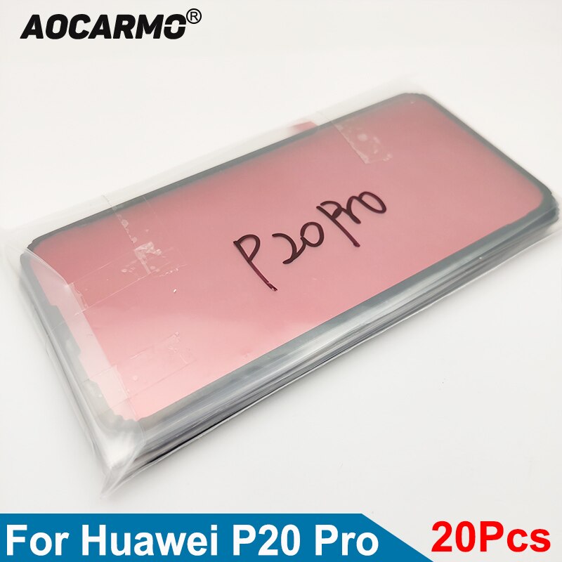 Aocarmo 20Pcs/Lot For Huawei P20 Pro / P20Plus CLT-AL01 Back Frame Battery Cover Adhesive Rear Door Sticker Glue Tape