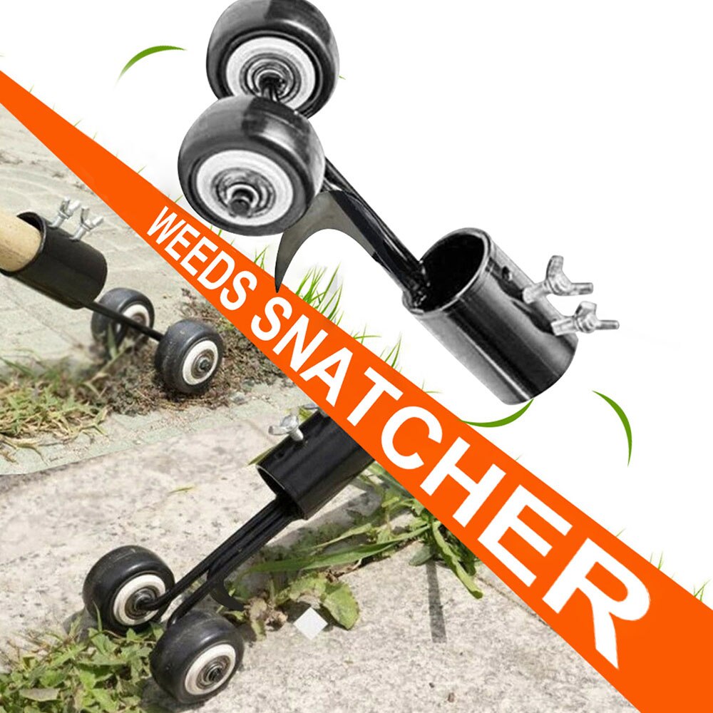 Weeder Fork Lawn weeding hook Weeds Snatcher Weeder With Wheel Garden Lawn Killing Puller Gardening Weeding Tool